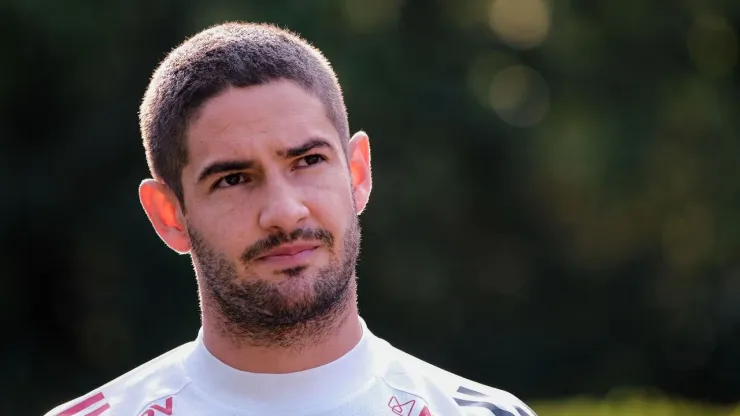 Alexandre Pato treinou no espaço do São Paulo FC. Foto: Marcello Zambrana/AGIF
