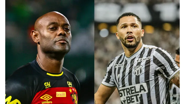 Gabriel Machado/Lucas Emanuel/AGIF- Vagner Love (Sport) e Vitor Gabriel (Ceará)
