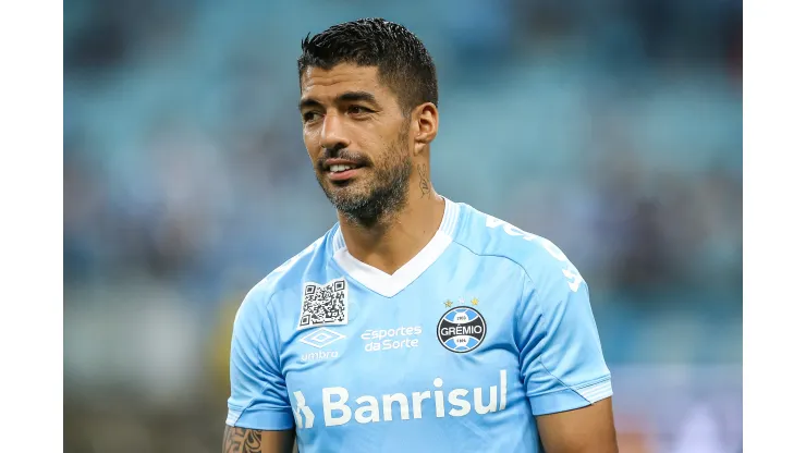 RS - Porto Alegre - 16/03/2023 - COPA DO BRASIL 2023, GREMIO X FERROVIARIO - Luis Suarez jogador do Gremio durante partida contra o Ferroviario no estadio Arena do Gremio pelo campeonato Copa do Brasil 2023. Foto: Pedro H. Tesch/AGIF
