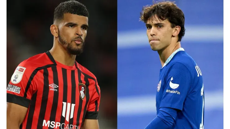 Steve Bardens/Angel Martinez/Getty Images- Solanke (Bournemouth) e João Félix (Chelsea).
