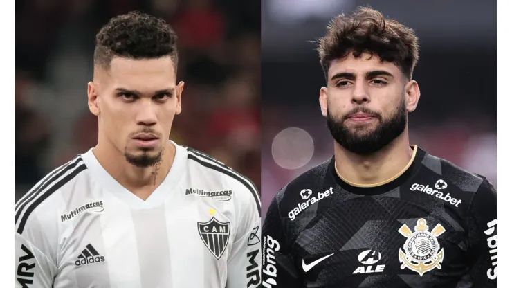 Robson Mafra/Ettore Chiereguini/AGIF- Paulinho (Atlético-MG) e Yuri Alberto (Corinthians).
