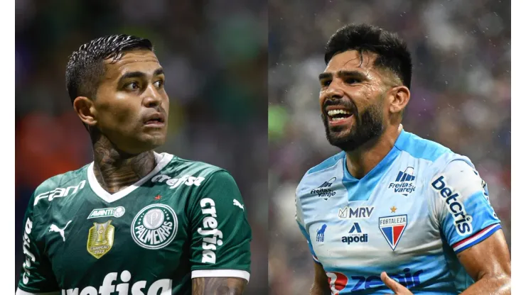 Marcello Zambrana/Kely Pereira/AGIF- Dudu (Palmeiras) e Silvio Romero (Fortaleza).
