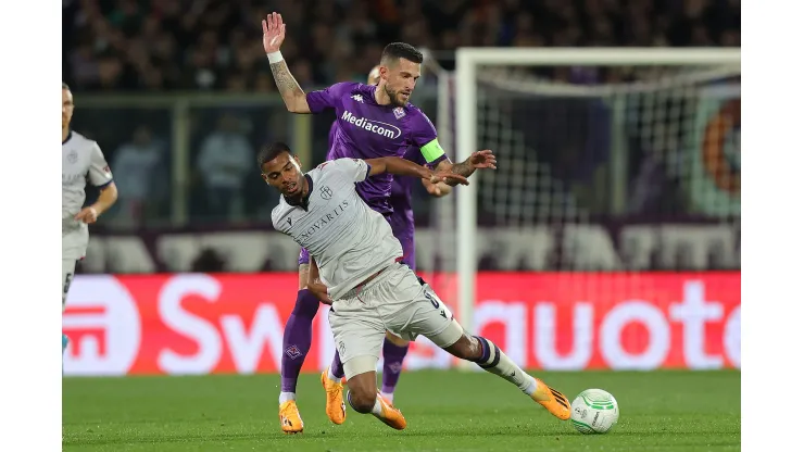 Gabriele Maltinti/Getty Images- Fiorentina e Basel pelo duelo de ida da seminfinal da Conference League.
