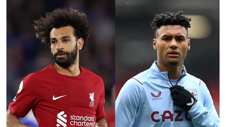 Catherine Ivill/Gareth Copley/Getty Images- Salah (Liverpool) e Watkins (Aston Villa).
