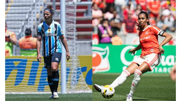 Morgana Schuh/Grêmio FBPA/Maxi Franzoi/AGIF- Tuani (Grêmio) e Bruna Benites (Inter).
