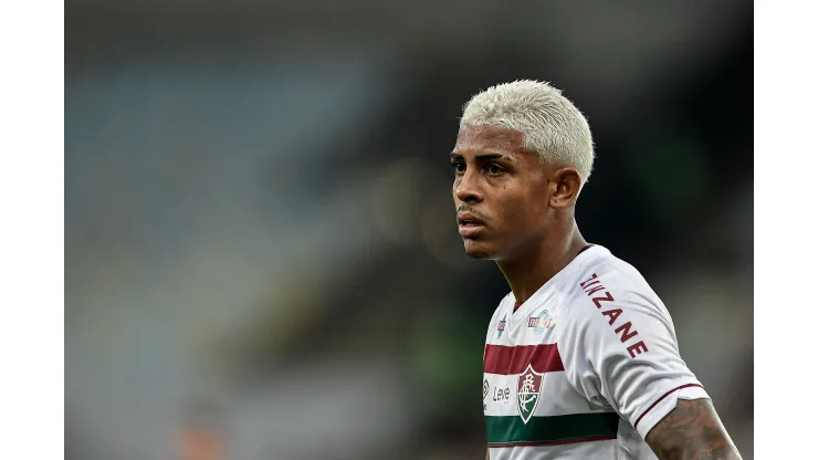 RJ - RIO DE JANEIRO - 12/04/2023 - COPA DO BRASIL 2023, FLUMINENSE X PAYSANDU - John Kennedy jogador do Fluminense durante partida contra o Paysandu no estadio Maracana pelo campeonato Copa do Brasil 2023. Foto: Thiago Ribeiro/AGIF
