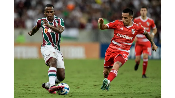 Thiago Ribeiro/AGIF- Fluminense e River Plate no primeiro duelo pela Libertadores 2023
