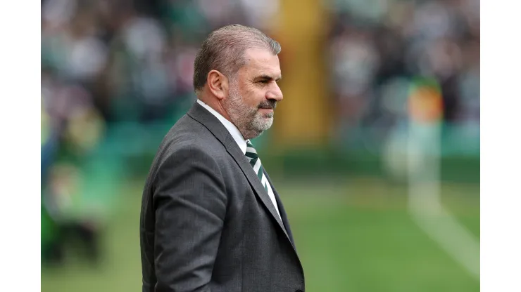 Ian MacNicol/Getty Images- Ange Postecoglou, técnico do Tottenham
