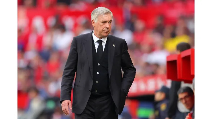 Fran Santiago/Getty Images- Carlo Ancelotti, técnico do Real Madrid
