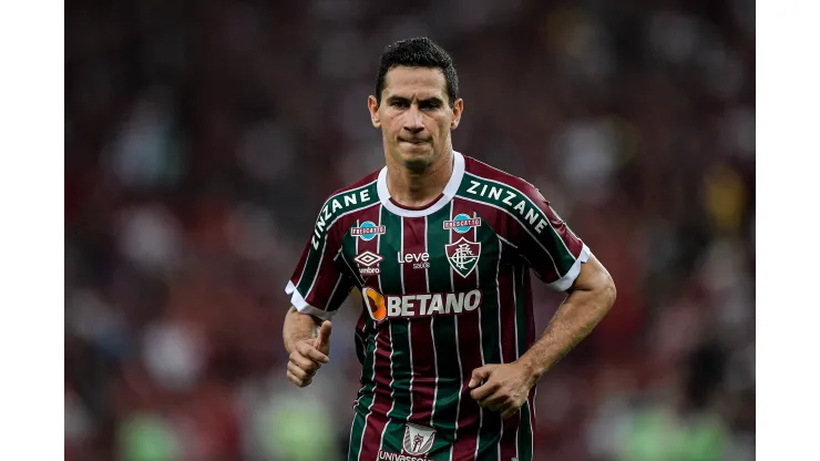 RJ - RIO DE JANEIRO - 01/06/2023 - COPA DO BRASIL 2023, FLAMENGO X FLUMINENSE - PH Ganso jogador do Fluminense durante partida contra o Flamengo no estadio Maracana pelo campeonato Copa do Brasil 2023. Foto: Thiago Ribeiro/AGIF
