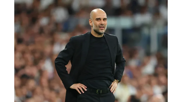 Julian Finney/Getty Images- Guardiola, técnico do Manchester City
