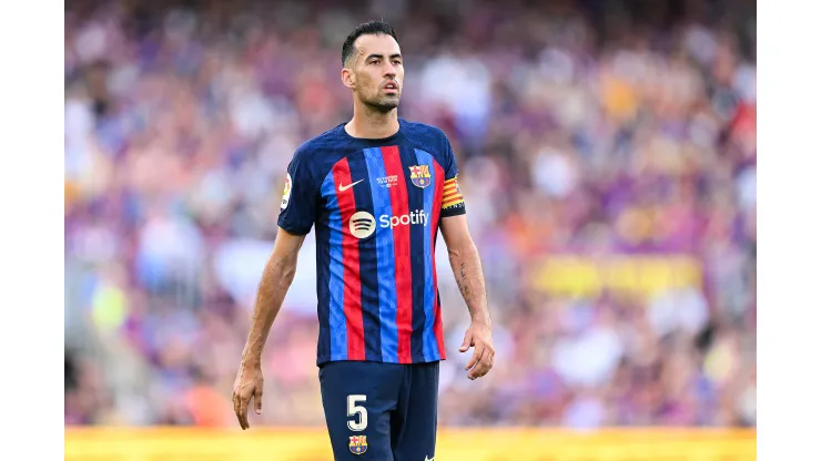 David Ramos/Getty Images- Sergio Busquets, em sua passagem pelo Barcelona
