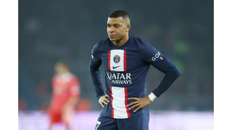 Alex Grimm/Getty Images- Kylian Mbappé, atacante do PSG
