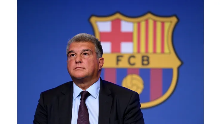 Getty Images- Joan Laporta. presidente do Barcelona
