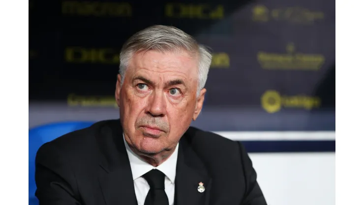 Fran Santiago/Getty Images- Carlo Ancelotti, técnico do Real Madrid
