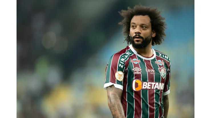 RJ - RIO DE JANEIRO - 05/08/2023 - BRASILEIRO A 2023, FLUMINENSE X PALMEIRAS - Marcelo jogador do Fluminense durante partida contra o Palmeiras no estadio Maracana pelo campeonato Brasileiro A 2023. Foto: Jorge Rodrigues/AGIF
