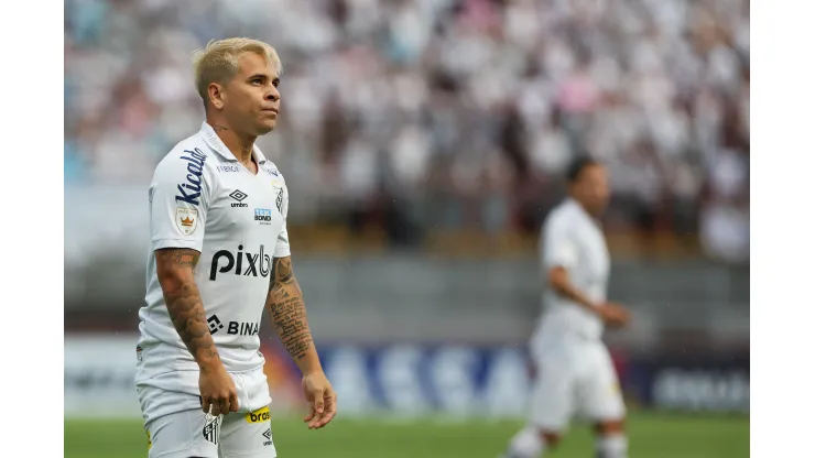 SP - Sao Paulo - 28/01/2023 - PAULISTA 2023, SANTOS X FERROVIARIA - Soteldo jogador do Santos durante partida contra o Ferroviaria no estadio Caninde pelo campeonato Paulista 2023. Foto: Marcello Zambrana/AGIF
