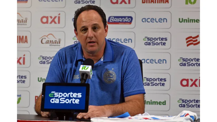 BA - SALVADOR - 11/09/2023 - APRESENTACAO ROGERIO CENI - Rogerio Ceni, tecnico do Bahia, durante entrevista coletiva de imprensa na Arena Fonte Nova. Foto: Walmir Cirne/AGIF
