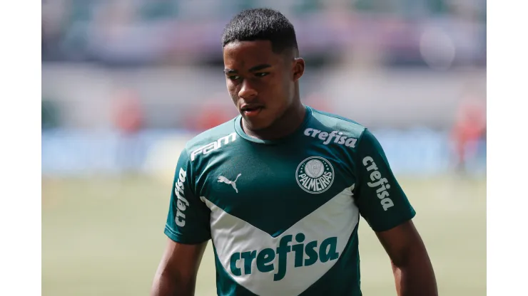 Ricardo Moreira/Getty Images- Endrick, atacante do Palmeiras
