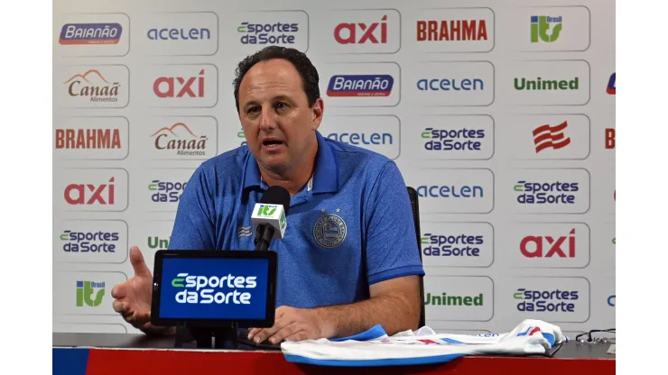 BA - SALVADOR - 11/09/2023 - APRESENTACAO ROGERIO CENI - Rogerio Ceni, tecnico do Bahia, durante entrevista coletiva de imprensa na Arena Fonte Nova. Foto: Walmir Cirne/AGIF
