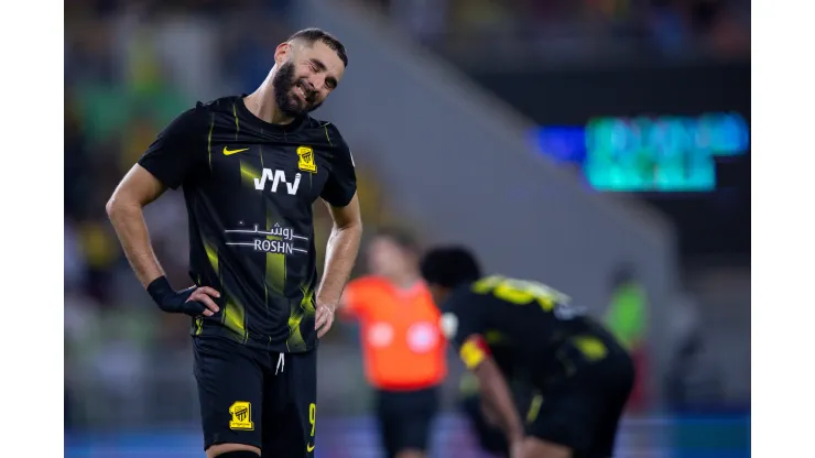 Yasser Bakhsh/Getty Images- Karim Benzema, atacante do Al Ittihad 
