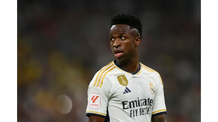 Denis Doyle/Getty Images- Vinícius Jr, atacante do Real Madrid
