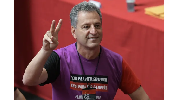 RJ - Rio de Janeiro - 08/12/2018 - Eleicao Flamengo trienio 2019-2021 - Rodolfo Landim, candidato a presidencia do Flamengo, durante a eleicao de Presidente para o Trienio 2019 a 2021, realizada no Ginasio Helio Mauricio, sede social da Gavea, Zona Sul do Rio de Janeiro. Foto: Thiago Ribeiro/AGIF
