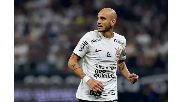 Fabio Santos jogador do Corinthians durante partida contra o Fortaleza no estadio Arena Corinthians pelo campeonato BRASILEIRO A 2023. Foto: Marcello Zambrana/AGIF
