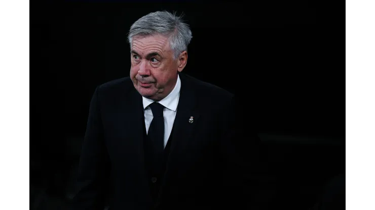 Carlo Ancelotti, técnico do Real Madrid. Foto: David Ramos/Getty Images)
