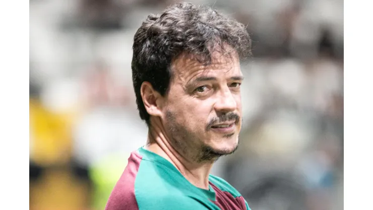 Fernando Diniz tecnico do Fluminense durante partida contra o Atletico-MG no estadio Arena MRV pelo campeonato Brasileiro A 2023. Foto: Fernando Moreno/AGIF
