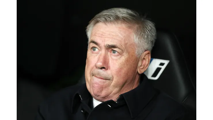 Carlo Ancelotti, técnico do Real Madrid. Foto: Gonzalo Arroyo Moreno/Getty Images
