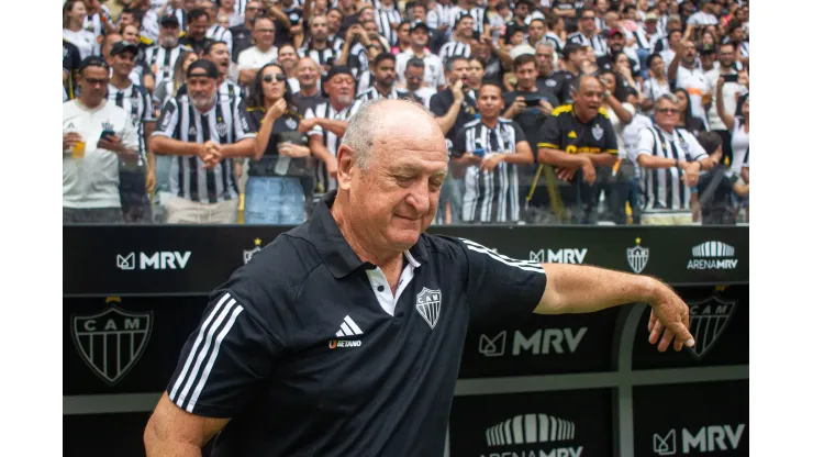 Felipão tem contrato até o fim do ano no Atlético. Foto: Fernando Moreno/AGIF
