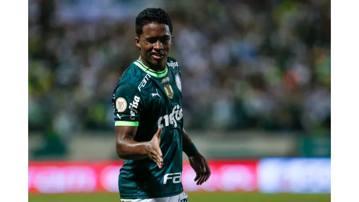 Endrick, atacante do Palmeiras. Foto: Ricardo Moreira/Getty Images)
