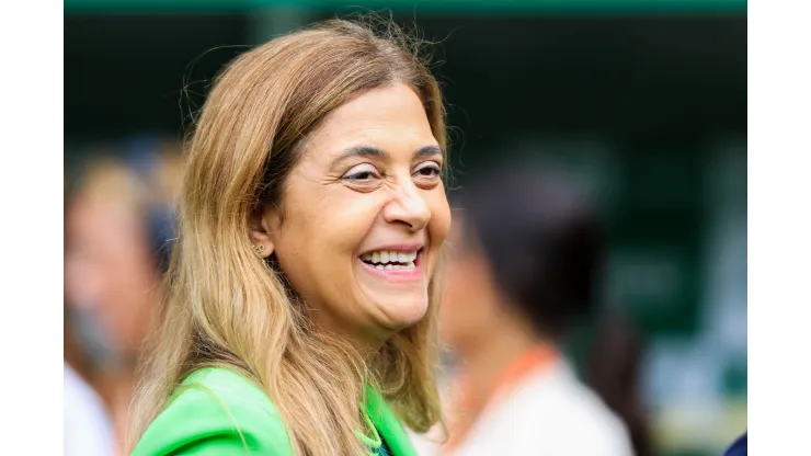  Leila Pereira presidente do Palmeiras antes da partida entre Palmeiras e Agua Santa no estadio Arena Allianz Parque pelo campeonato Paulista 2023. Foto: Marcello Zambrana/AGIF
