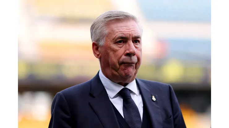 Carlo Ancelotti, técnico do Real Madrid. Foto: Fran Santiago/Getty Images)
