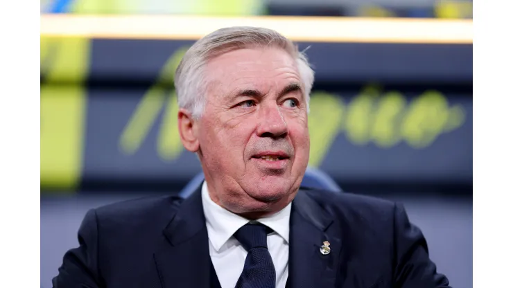 Carlo Ancelotti, técnico do Real Madrid. Foto: Fran Santiago/Getty Images
