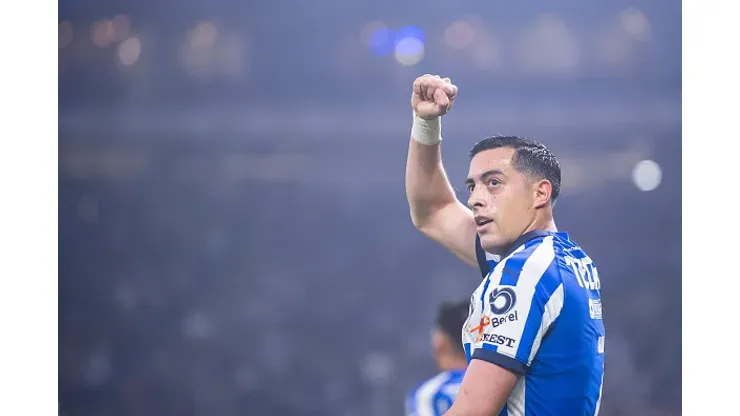 Foto: Azael Rodriguez/Getty Images - Funes Mori comemorando gol pelo Monterrey, no México
