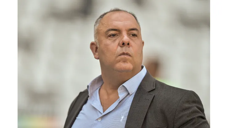 RJ - Rio de Janeiro - 06/03/2022 - CARIOCA 2022, FLAMENGO X VASCO - Marcos Braz dirigente do Flamengo durante partida contra o Vasco no estadio Engenhao pelo campeonato Carioca 2022. Foto: Thiago Ribeiro/AGIF
