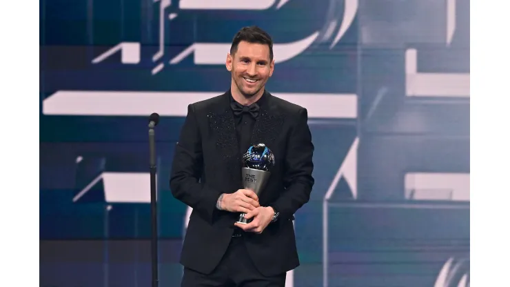 Lionel Messi no The Best Fifa 2022. Foto: Aurelien Meunier/Getty Images
