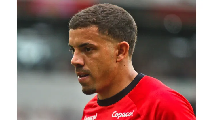 David Terans jogador do Athletico-PR durante partida contra o Maringa no estadio Arena da Baixada pelo campeonato Paranaense 2023. Gabriel Machado/AGIF
