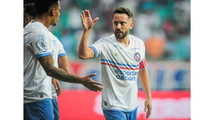 Everton Ribeiro jogador do Bahia durante partida contra o Jacobina no estadio Arena Fonte Nova pelo campeonato Baiano 2024. Foto: Jhony Pinho/AGIF
