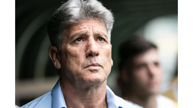 Renato Gaucho tecnico do Gremio durante partida contra o Atletico-MG no estadio Arena MRV pelo campeonato Brasileiro A 2023. Fernando Moreno/AGIF
