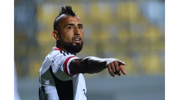 Arturo Vidal, volante do Colo-Colo. Foto:  Marcelo Hernandez/Getty Images
