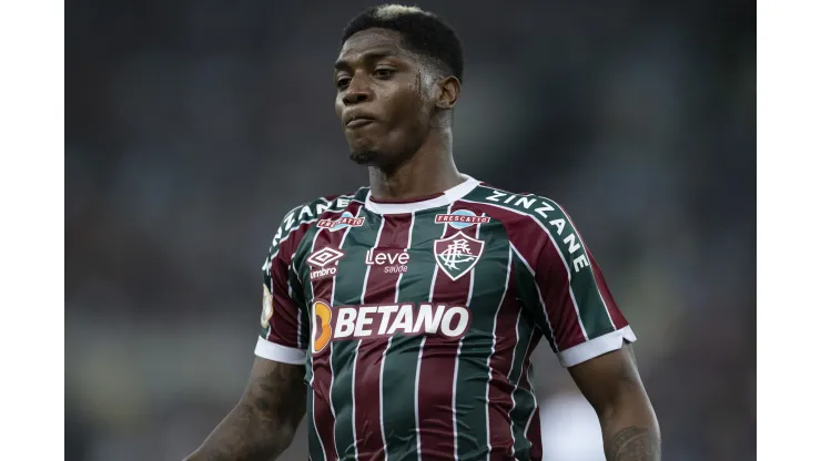 Yony Gonzalez jogador do Fluminense durante partida contra o Cruzeiro no estadio Maracana pelo campeonato Brasileiro A 2023. Foto: Jorge Rodrigues/AGIF
