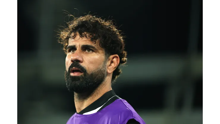 Diego Costa durant partida pelo Botafogo. Foto: Buda Mendes/Getty Images)
