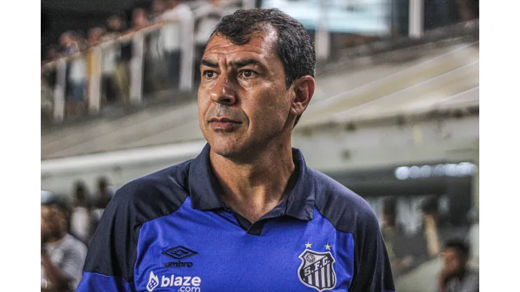 Fábio Carille, técnico do Santos. Foto: Reinaldo Campos/AGIF
