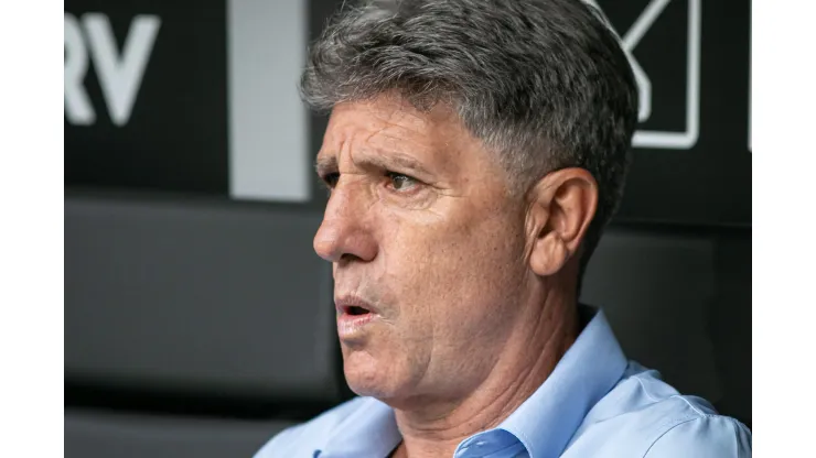 Renato Gaucho tecnico do Gremio durante partida contra o Atletico-MG no estadio Arena MRV pelo campeonato Brasileiro A 2023. Foto: Fernando Moreno/AGIF
