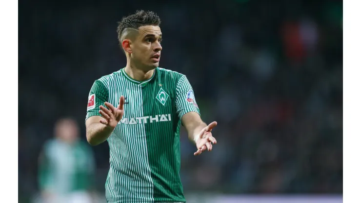 Rafael Borré, centroavante do Werder Bremen. Foto: Selim Sudheimer / Getty Images
