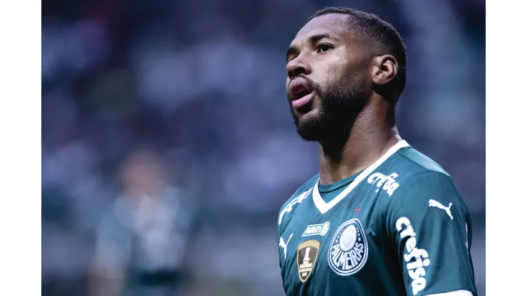 Wesley jogador do Palmeiras durante partida contra o Goias no estadio Arena Allianz Parque pelo campeonato Brasileiro A 2022. Foto: Ettore Chiereguini/AGIF
