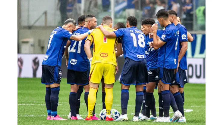 Cruzeiro, elenco. Foto: Fernando Moreno/AGIF
